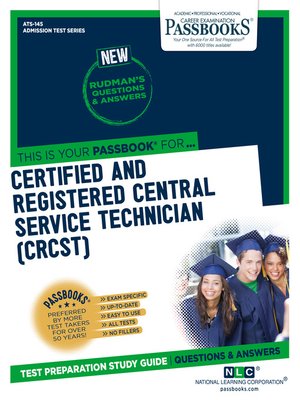 cover image of Certified and Registered Central Service Technician (CRCST)